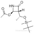 (3S, 4R) -4-acétoxy-3 - [(R) -1- (tert-butyldiméthylsilyloxy) éthyl] azétidin-2-one CAS 76855-69-1